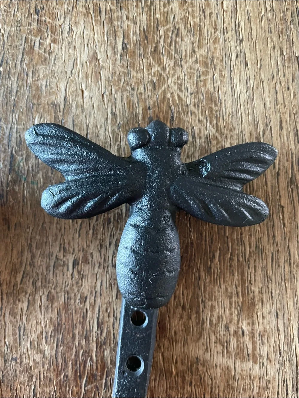 Decorative Bee Wall Hooks - Black (3)